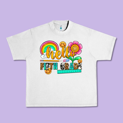 Hello Fifth Grade Urban Heavy Tee Designed By Nancycooperartshop