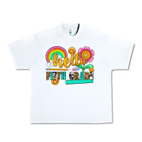 White hello fifth grade Urban Heavy Tee - NancyCooperArtShop