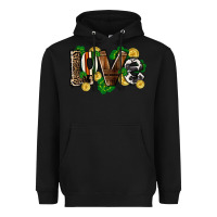 Black Western love St. Patrick's Day Heavyweight Hoodie - CowGirlArtShop