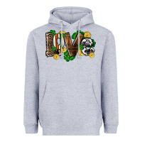 Heather Grey Western love St. Patrick's Day Heavyweight Hoodie - CowGirlArtShop