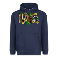 Navy Western love St. Patrick's Day Heavyweight Hoodie - CowGirlArtShop