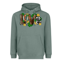 Sage Western love St. Patrick's Day Heavyweight Hoodie - CowGirlArtShop