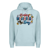 Blue Mist Happy memorial day 4th of july Premium Hoodie - CowGirlArtShop