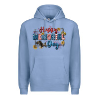 Colony Blue Happy memorial day 4th of july Premium Hoodie - CowGirlArtShop