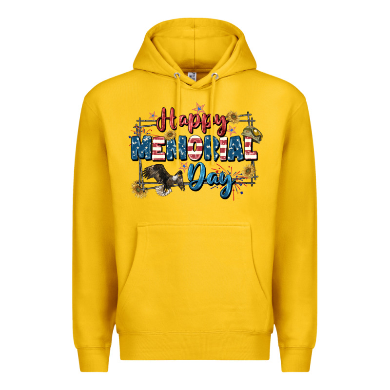 Happy Memorial Day 4th Of July Premium Hoodie by CowGirlArtShop | Teevron