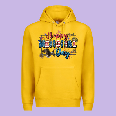 Happy Memorial Day 4th Of July Premium Hoodie Designed By Cowgirlartshop
