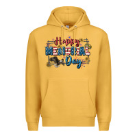 Mustard Happy memorial day 4th of july Premium Hoodie - CowGirlArtShop