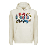 Oatmeal Heather Happy memorial day 4th of july Premium Hoodie - CowGirlArtShop