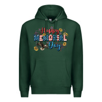 Sports Green Happy memorial day 4th of july Premium Hoodie - CowGirlArtShop