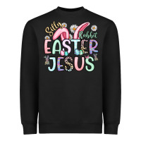 Black silly rabbit easter jesus Heavyweight Sweatshirt - Artiststas