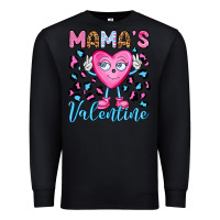 Black mama's valentine olivia Premium Sweatshirt - OliviaCreatesArt