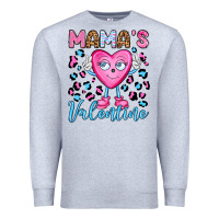 Heather Grey mama's valentine olivia Premium Sweatshirt - OliviaCreatesArt