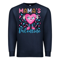 Navy mama's valentine olivia Premium Sweatshirt - OliviaCreatesArt