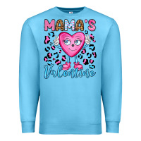 Ocean Blue mama's valentine olivia Premium Sweatshirt - OliviaCreatesArt
