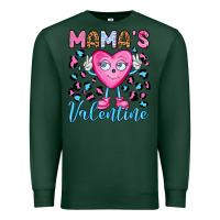 Sports Green mama's valentine olivia Premium Sweatshirt - OliviaCreatesArt