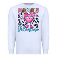 White mama's valentine olivia Premium Sweatshirt - OliviaCreatesArt