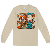 Mushroom Western Fall Cow Mama Long Sleeve Tee - LillyAllenDesigns