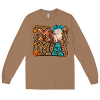 Western Fall Cow Mama Long Sleeve Tee | Teevron