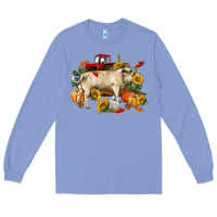 Colony Blue Fall charolais bull Long Sleeve Tee - RanaPortraitStore