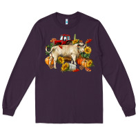 Plum Fall charolais bull Long Sleeve Tee - RanaPortraitStore