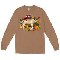 Toasted Coconut Fall charolais bull Long Sleeve Tee - RanaPortraitStore