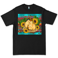 Black western chicks coop animals sunflowers cactus serape leopard turquoise Premium Tee - Artiststas