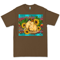 Cacao western chicks coop animals sunflowers cactus serape leopard turquoise Premium Tee - Artiststas