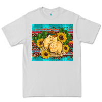 Dove Grey western chicks coop animals sunflowers cactus serape leopard turquoise Premium Tee - Artiststas
