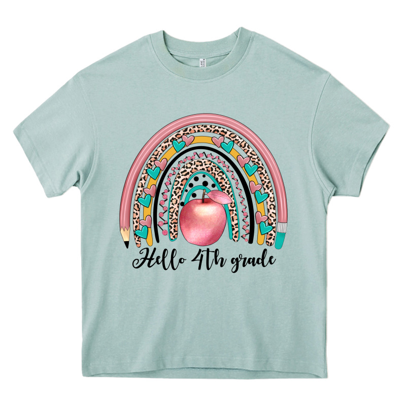 Hello 4th Grade Heavy Core Tee by JahusDesignShop | Teevron