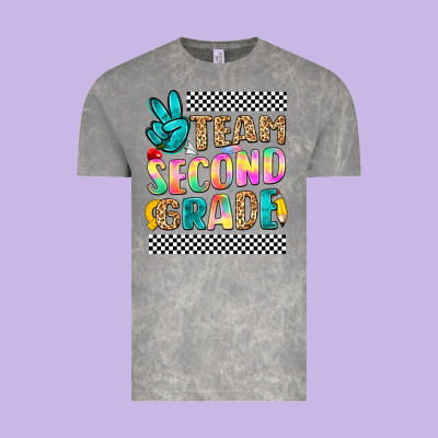 Team Second Grade Vintage Tee Designed By Nancycooperartshop