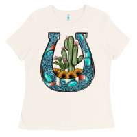 Bone cactus horseshoe Ladies Tee - JahusDesignShop