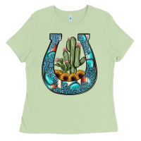 Matcha cactus horseshoe Ladies Tee - JahusDesignShop