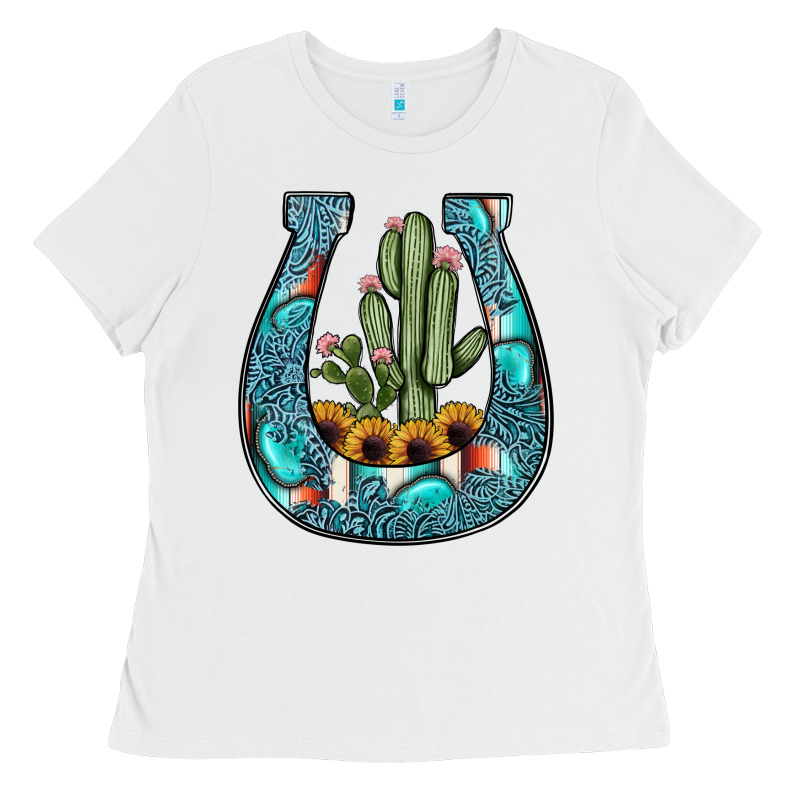 Cactus Horseshoe Ladies Tee by JahusDesignShop | Teevron