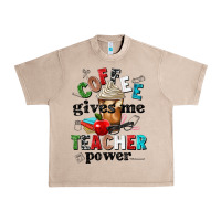 French Oak coffee gives me teacher power Urban Heavy Tee - NancyCooperArtShop