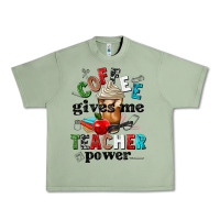 Oil Green coffee gives me teacher power Urban Heavy Tee - NancyCooperArtShop