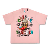 Salmon coffee gives me teacher power Urban Heavy Tee - NancyCooperArtShop