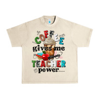 Sandshell coffee gives me teacher power Urban Heavy Tee - NancyCooperArtShop
