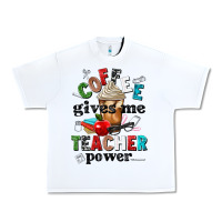 White coffee gives me teacher power Urban Heavy Tee - NancyCooperArtShop