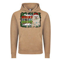 Vintage Coffee merry and bright pomeranian Vintage Hoodie - RanaPortraitStore