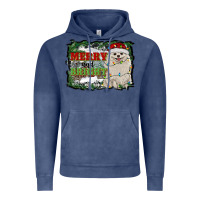 Vintage Denim merry and bright pomeranian Vintage Hoodie - RanaPortraitStore