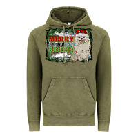 Vintage Olive merry and bright pomeranian Vintage Hoodie - RanaPortraitStore
