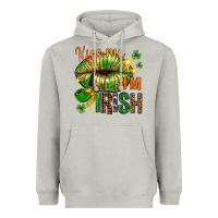 Moon Dust St. Patrick's Kiss me I'm Irish with lip Heavyweight Hoodie - HowdyJamesFarm