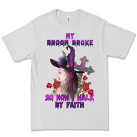 Dove Grey my broom broke Premium Tee - AdoDesignShop