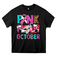 Black pink october Heavy Core Tee - AdoDesignShop