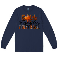 Navy Fall Family Football Long Sleeve Tee - LillyAllenDesigns