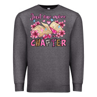 Charcoal Heather just one more chapter valentine's day olivia Premium Sweatshirt - OliviaCreatesArt
