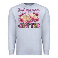 Heather Grey just one more chapter valentine's day olivia Premium Sweatshirt - OliviaCreatesArt
