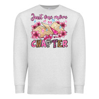 Oatmeal Heather just one more chapter valentine's day olivia Premium Sweatshirt - OliviaCreatesArt