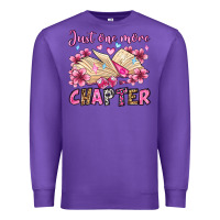 Purple just one more chapter valentine's day olivia Premium Sweatshirt - OliviaCreatesArt