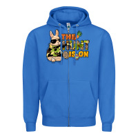 True Royal The hunt is on Easter Day Zipper Hoodie - HowdyJamesFarm